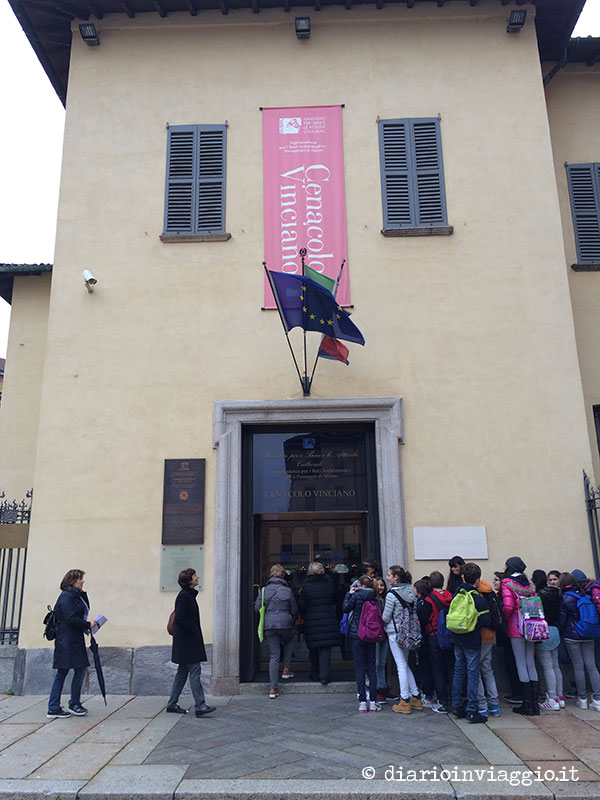 L'ingresso del Cenacolo Vinciano
