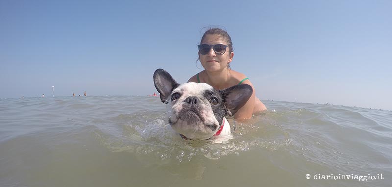 Lola impara a nuotare