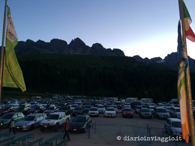 Parcheggio del Col Margherita (all'alba)