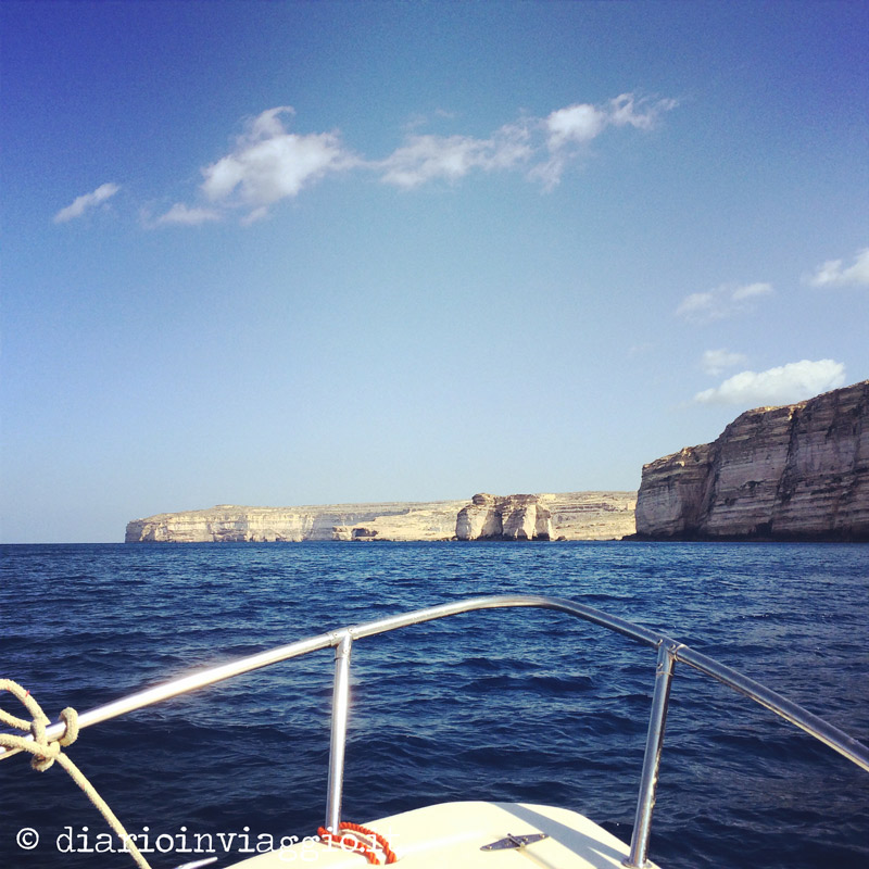 Le scogliere di Gozo (dalla barca)