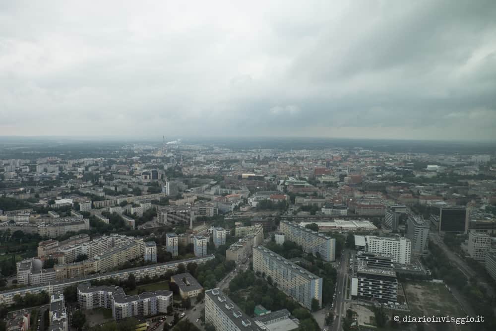 vista dalla sky tower breslavia